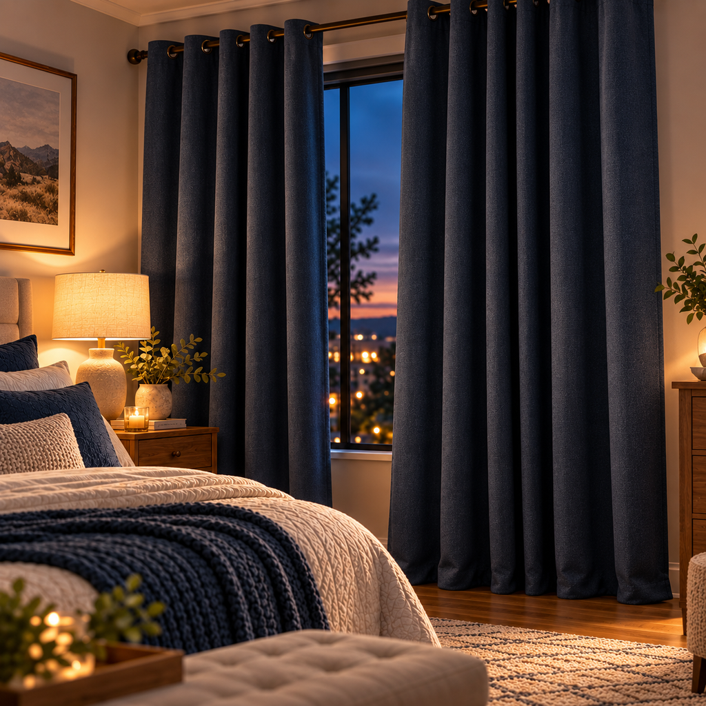 Kissenaa™ DuskHarbor Light-Reducing Curtain Panels — Pair