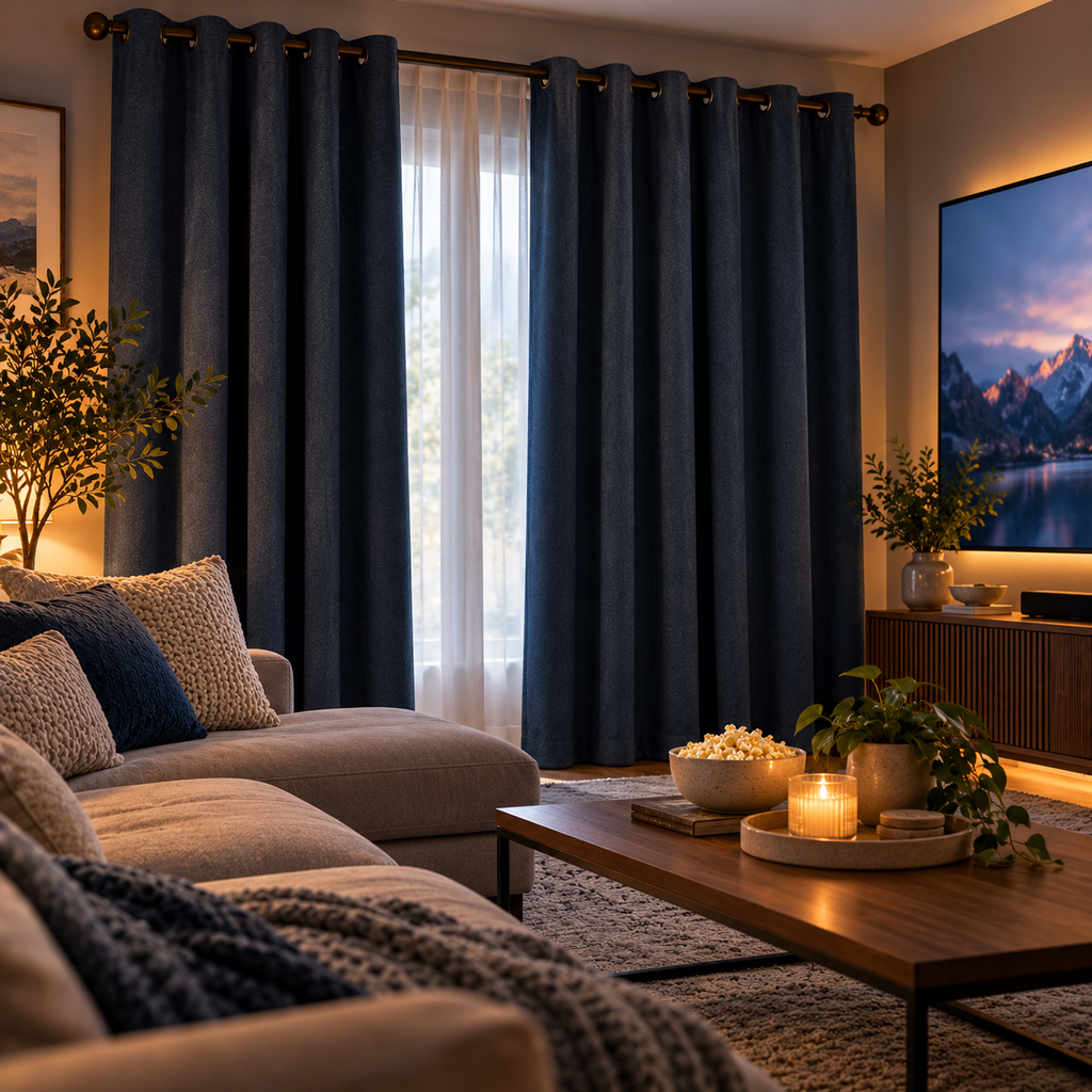 Kissenaa™ DuskHarbor Light-Reducing Curtain Panels — Pair