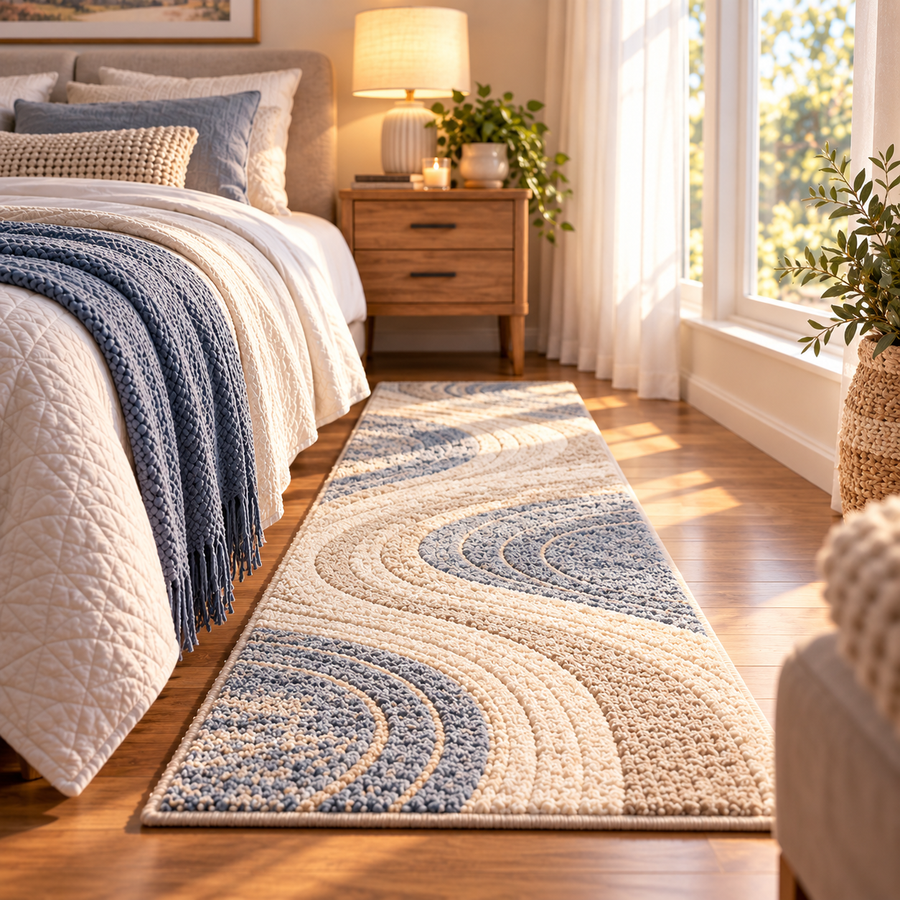 Kissenaa™ SoftArc Bedside Runner Rug