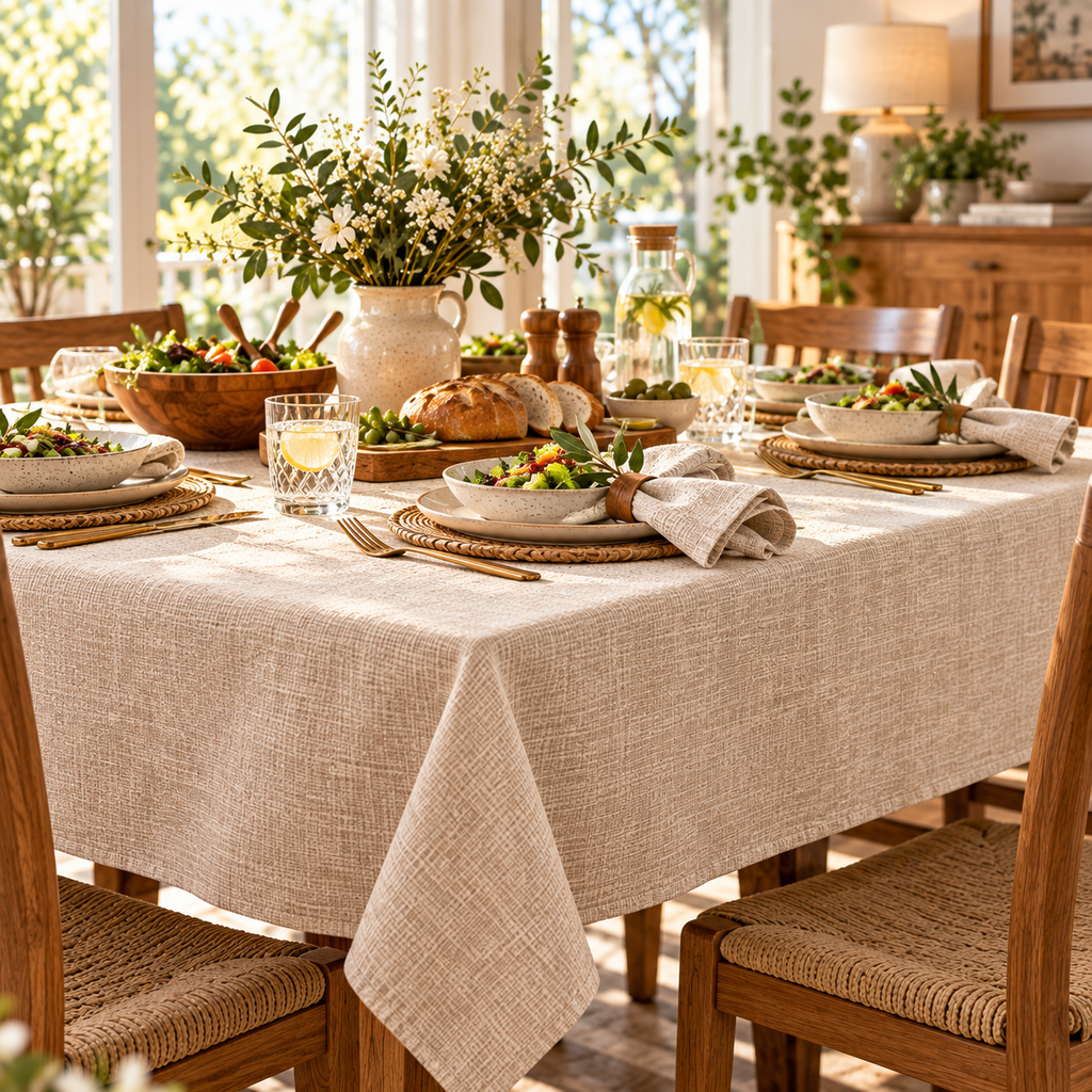 Kissenaa™ HearthLinen Tablecloth & Napkin Set