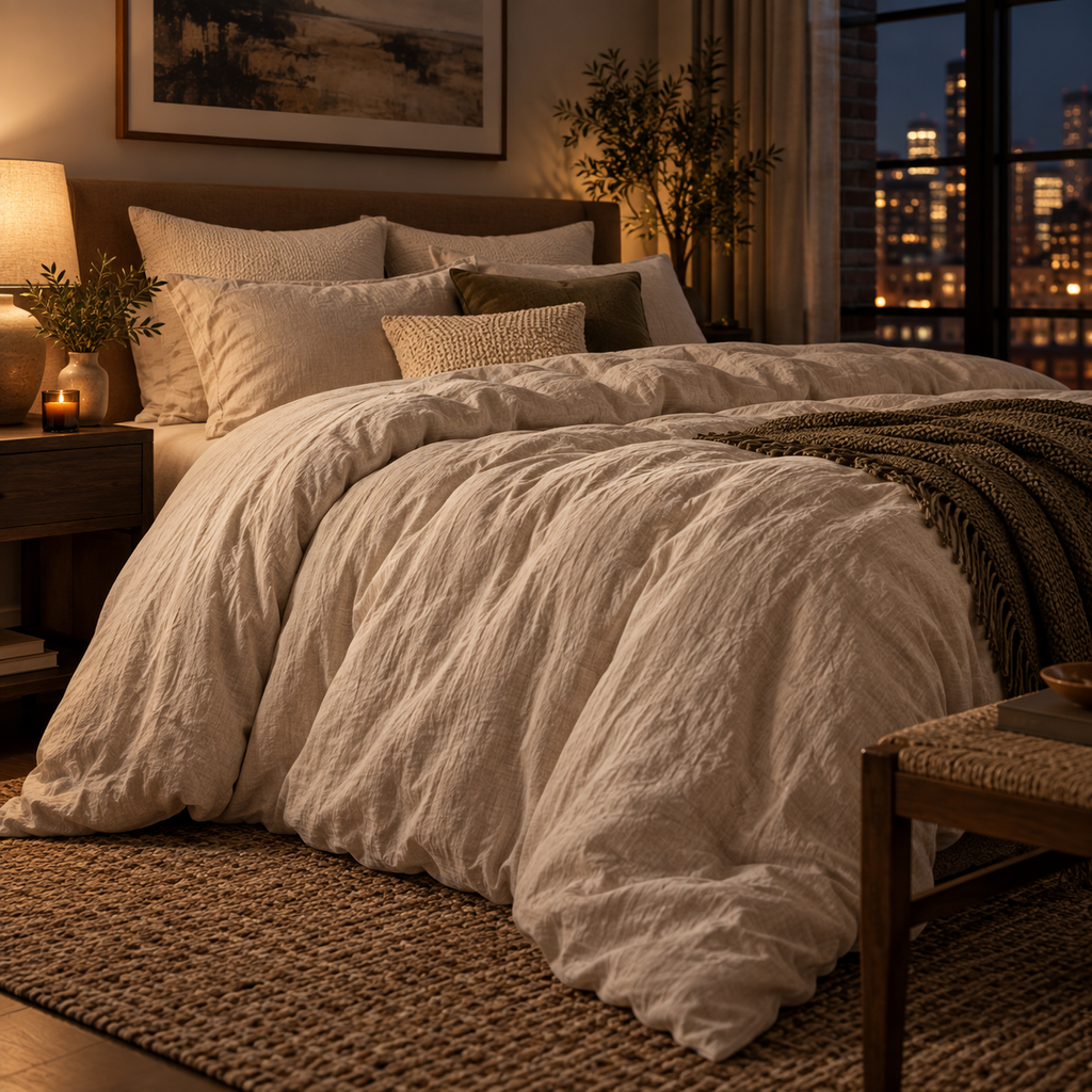 Kissenaa™ CloudLoom Washed Duvet Cover Set
