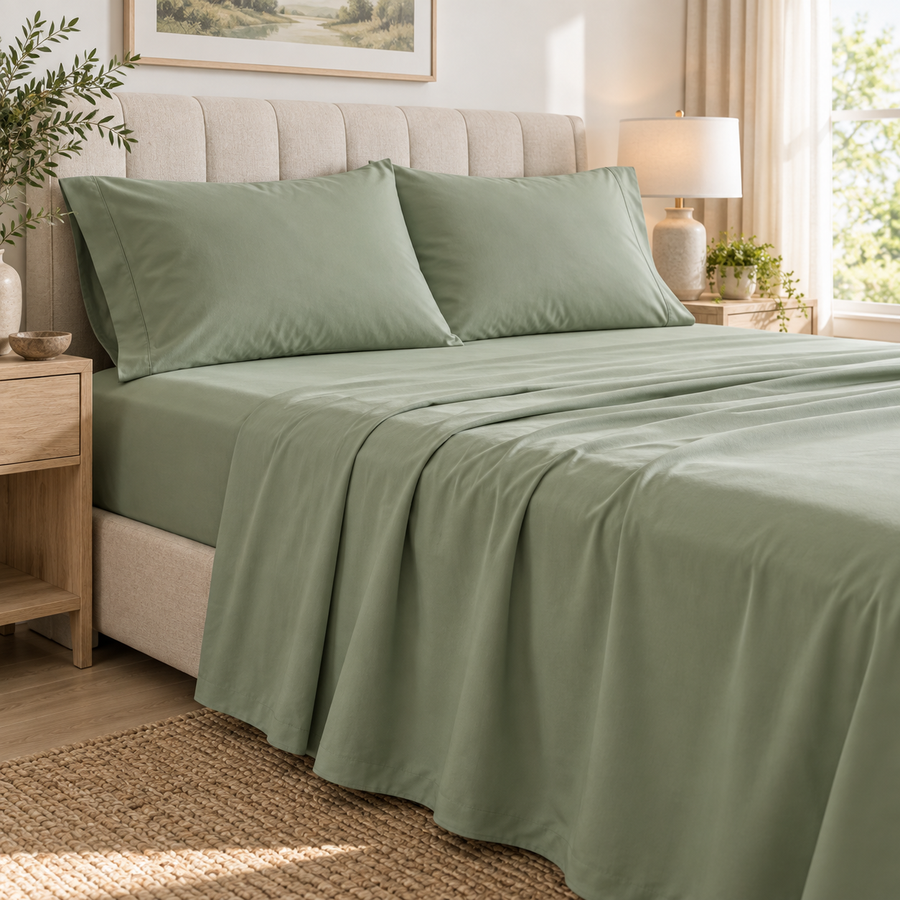 Kissenaa™ MeadowEase Cotton-Rich Sheet Set