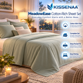 Kissenaa™ MeadowEase Cotton-Rich Sheet Set