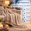 Kissenaa™ HavenKnot Textured Throw Blanket